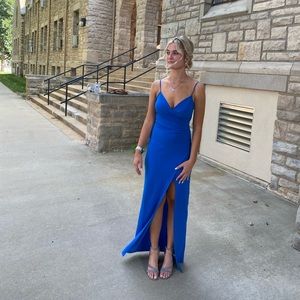 Windsor long blue formal dress